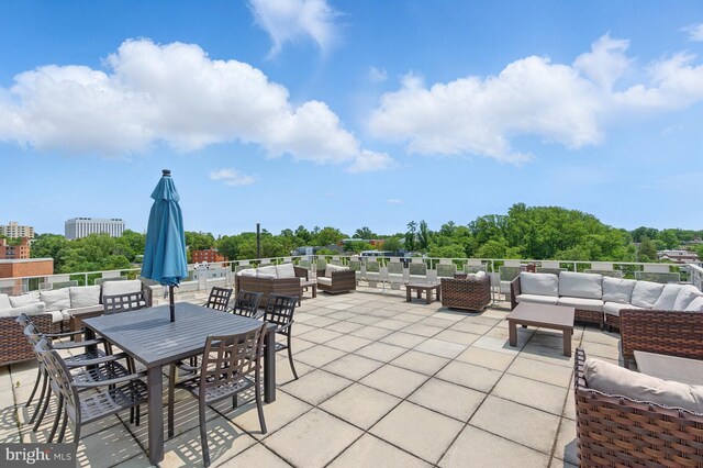 4000 Tunlaw Rd NW Unit 714, Washington, DC 20007 - view of patio with an outdoor living space