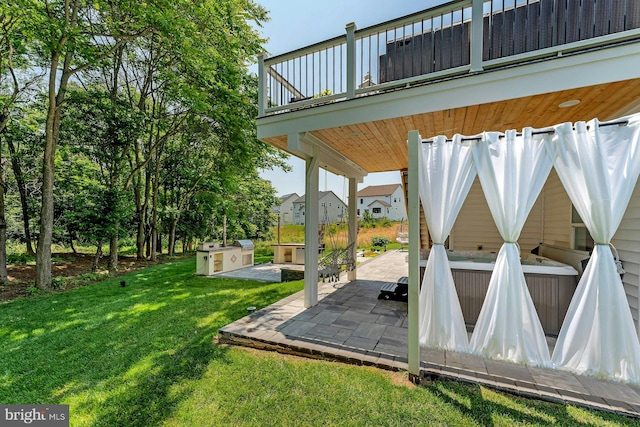 24824 Scarlet Maple Ct, Aldie, VA 20105 - view of grassy yard featuring a patio