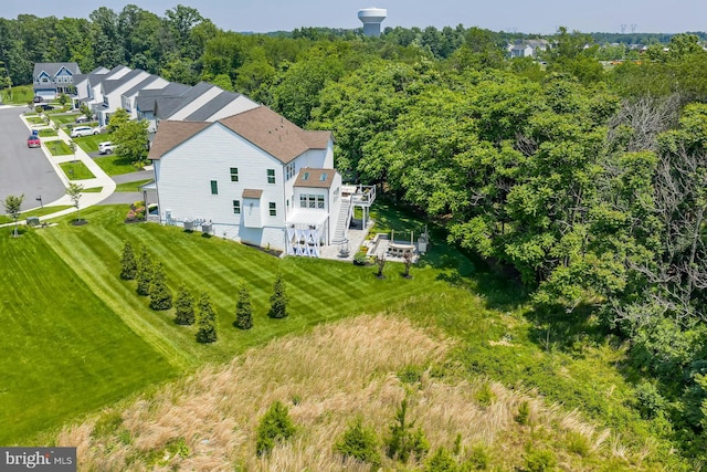 24824 Scarlet Maple Ct, Aldie, VA 20105 - aerial view of property and surrounding area with a forest