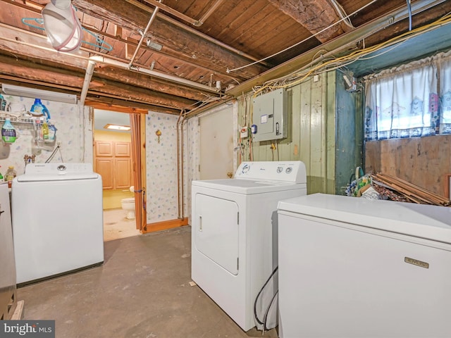 415 Parkway Ave, Schuylkill Haven, PA 17972 - washroom with washing machine and dryer and electric panel