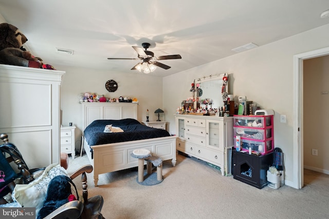519 Thomas, Little Egg Harbor Twp, NJ 08087 - bedroom with carpet floors, ceiling fan, and baseboards