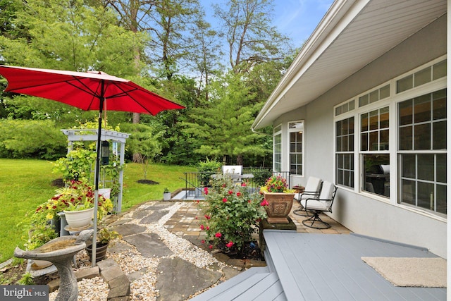1399 N Royal Ave, Front Royal, VA 22630 - deck featuring a yard and view of wooded area