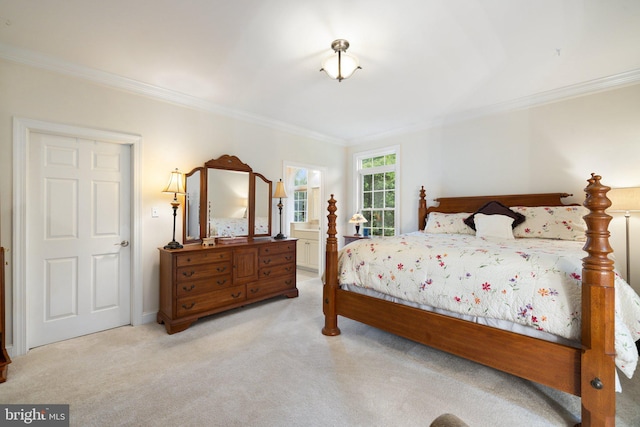 1399 N Royal Ave, Front Royal, VA 22630 - bedroom featuring ornamental molding and light carpet