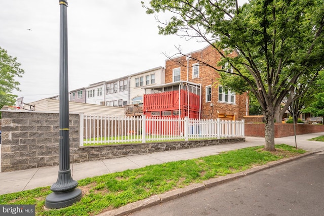 4800 Illinois Ave NW, Washington, DC 20011 - view of front of house featuring a fenced front yard and brick siding