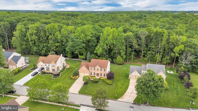 3026 5th St S, Voorhees, NJ 08043 - bird's eye view of a heavily wooded area