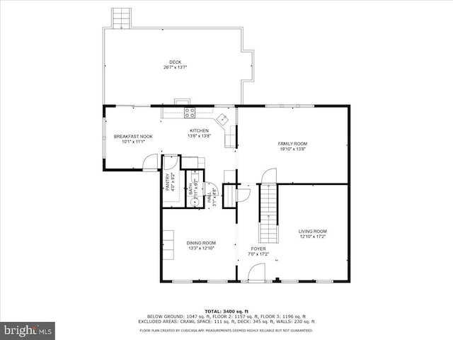 3026 5th St S, Voorhees, NJ 08043 - home floor plan