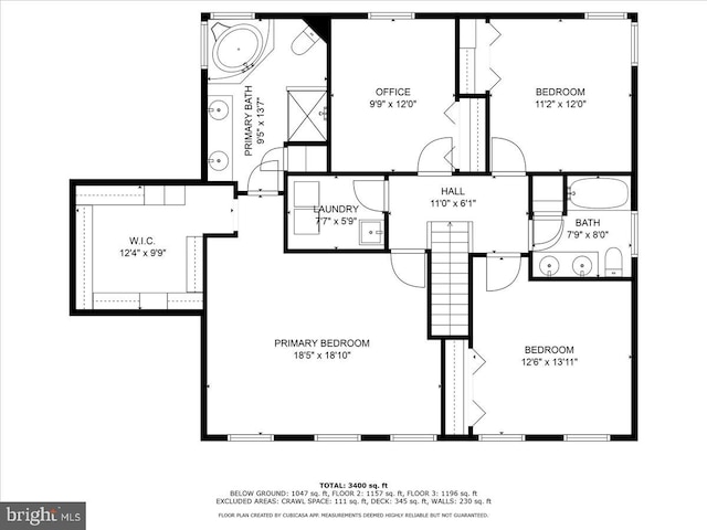 3026 5th St S, Voorhees, NJ 08043 - home floor plan