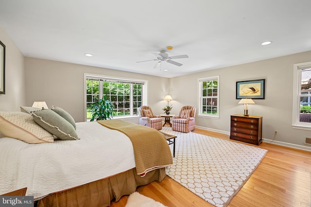 5702 Ainsley Garth, Baltimore, MD 21212 - bedroom featuring wood finished floors, a ceiling fan, and recessed lighting