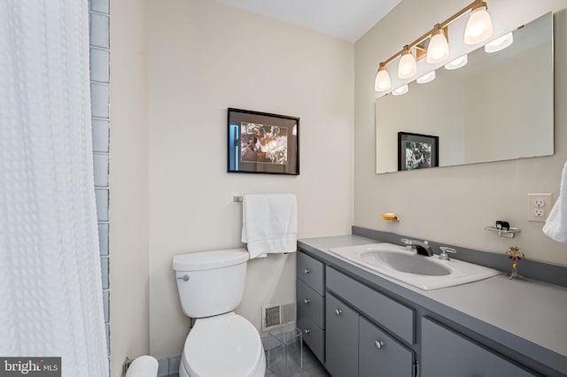 5702 Ainsley Garth, Baltimore, MD 21212 - bathroom with vanity, tile patterned flooring, and a shower with curtain