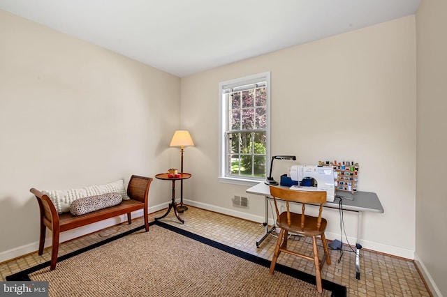 5702 Ainsley Garth, Baltimore, MD 21212 - office area featuring baseboards