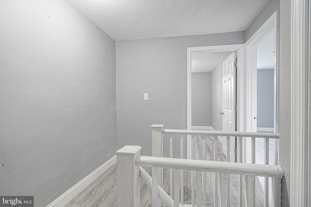 2933 Royden St, Camden, NJ 08105 - hall with an upstairs landing, wood finished floors, and baseboards