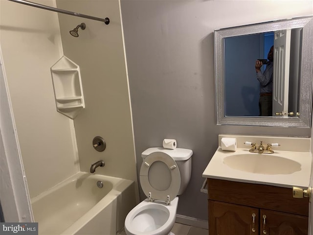 15368 Blacksmith Ter, Woodbridge, VA 22191 - bathroom with vanity, shower / tub combination, and toilet