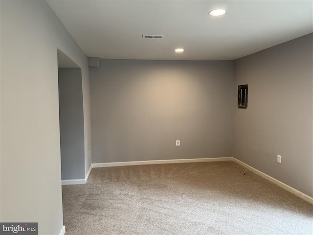 15368 Blacksmith Ter, Woodbridge, VA 22191 - empty room with carpet flooring, baseboards, and recessed lighting