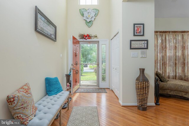 211 Spruce Trl, Woolwich Twp, NJ 08085 - entrance foyer with hardwood / wood-style flooring and a high ceiling