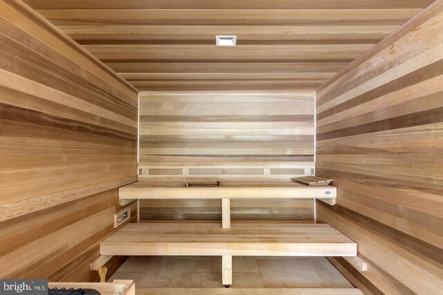 4100 Cathedral Ave NW Unit 709, Washington, DC 20016 - relaxing sauna / steam room featuring wooden walls and wooden ceiling