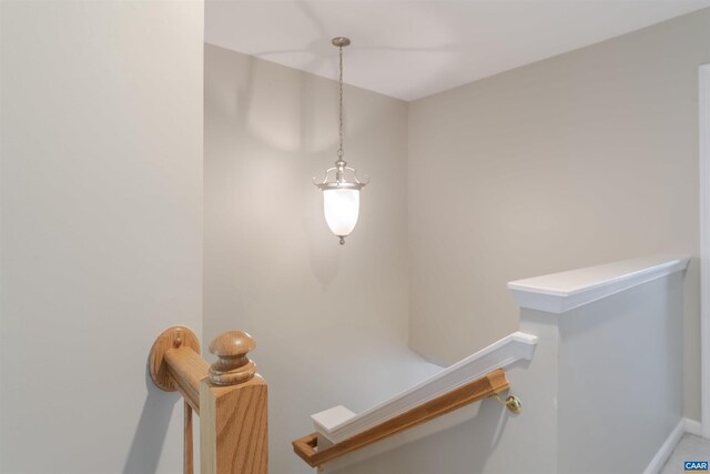2667 Aldersgate Way, Charlottesville, VA 22911 - staircase with baseboards