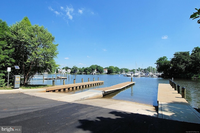 1136 Cove Rd Unit 202, Annapolis, MD 21403 - dock with a boat ramp and a water view