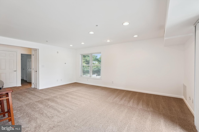1136 Cove Rd Unit 202, Annapolis, MD 21403 - empty room with carpet, recessed lighting, and baseboards