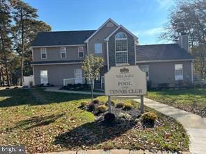 1340 Tristram Cir, Mantua, NJ 08051 - view of front of property featuring a chimney and a front lawn