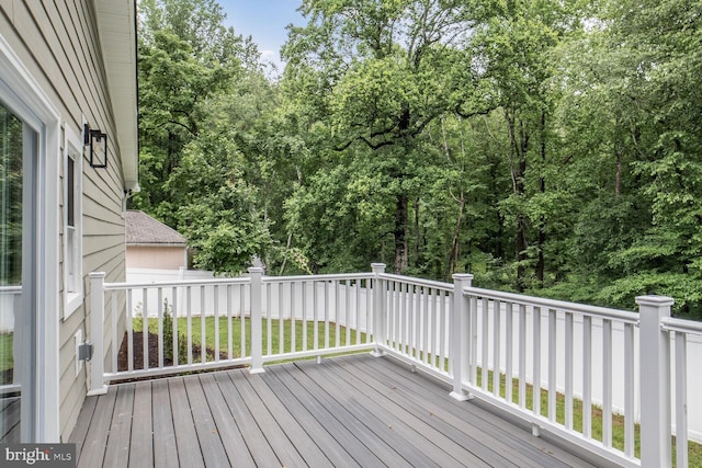 3402 Halloway S, Upper Marlboro, MD 20772 - view of wooden deck