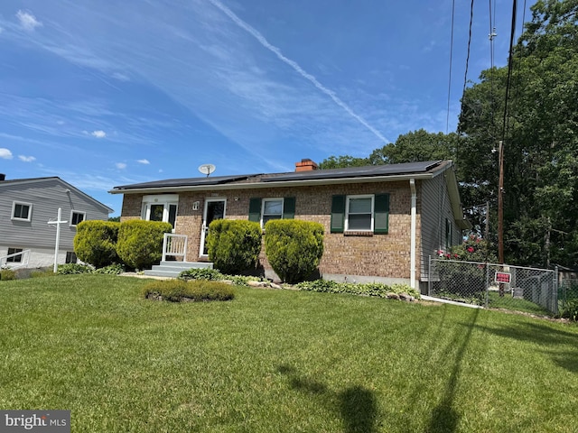 407 Bowleys Quarters Rd, Baltimore, MD 21220 - view of front of house with brick siding and a chimney