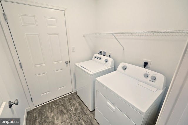 216 Jutland Way Lot 267, Red Lion, PA 17356 - washroom featuring washer and dryer and dark wood-type flooring