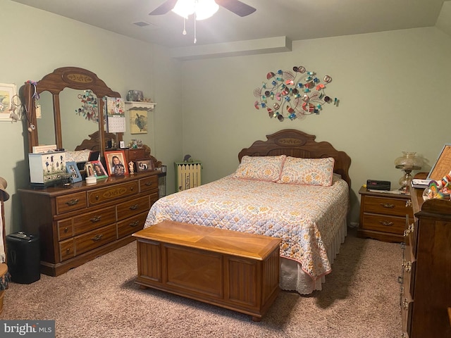 1547 Marlborough Ct, Crofton, MD 21114 - bedroom with light colored carpet and ceiling fan