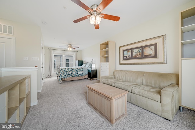 585 Regent Pl NE, Washington, DC 20017 - bedroom featuring light carpet and a ceiling fan