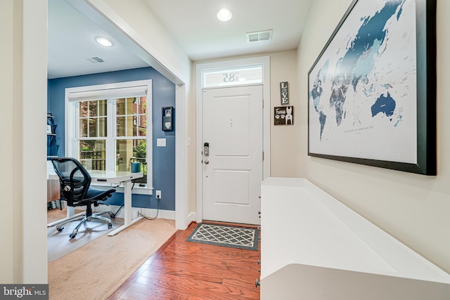 585 Regent Pl NE, Washington, DC 20017 - foyer featuring wood finished floors, recessed lighting, and baseboards