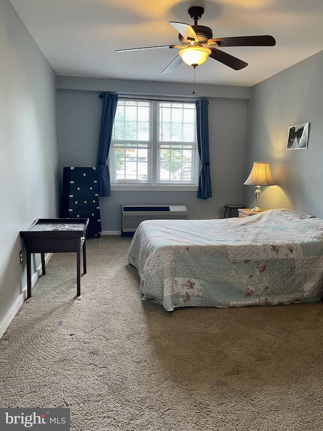 3401 Commonwealth Ave Unit A, Alexandria, VA 22305 - carpeted bedroom featuring baseboards and ceiling fan