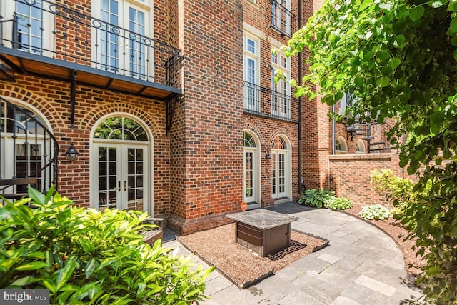 1225 Stuart Robeson Dr, Mclean, VA 22101 - view of patio with french doors and a balcony