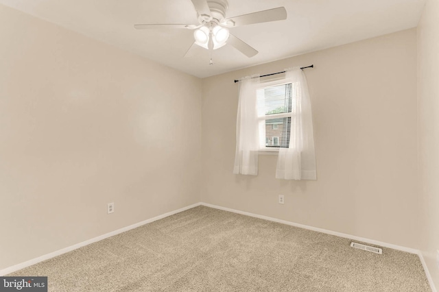 2053 Wintergreen Pl, Rosedale, MD 21237 - unfurnished room with carpet floors, ceiling fan, and baseboards