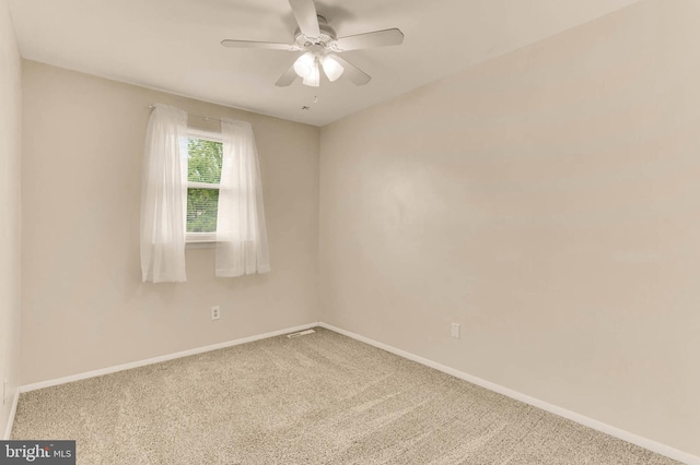 2053 Wintergreen Pl, Rosedale, MD 21237 - unfurnished room featuring carpet flooring, baseboards, and a ceiling fan