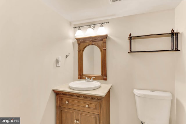 2053 Wintergreen Pl, Rosedale, MD 21237 - half bathroom featuring vanity and toilet