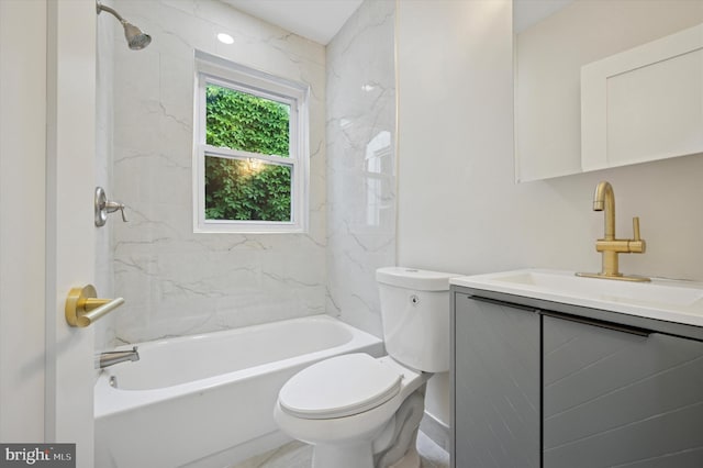 46 E Price St, Philadelphia, PA 19144 - full bathroom featuring vanity, toilet, and shower / bathtub combination
