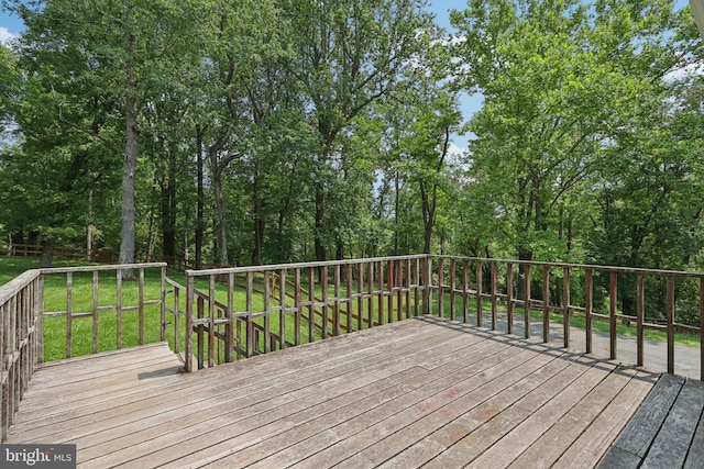 9307 Overlea Dr, Rockville, MD 20850 - wooden terrace featuring a yard