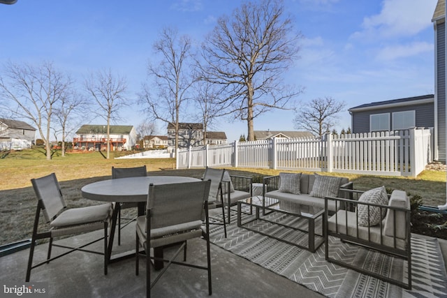 351 Anthem St, Ranson, WV 25438 - view of patio featuring an outdoor hangout area and outdoor dining area