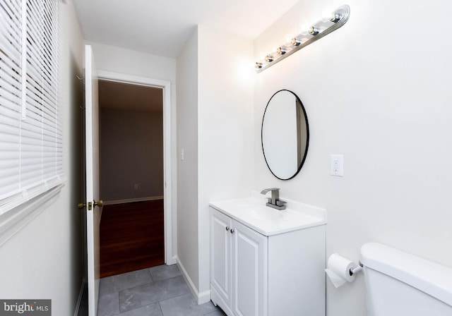 10903 Exeter Ct, Upper Marlboro, MD 20774 - bathroom with vanity, toilet, and tile patterned flooring