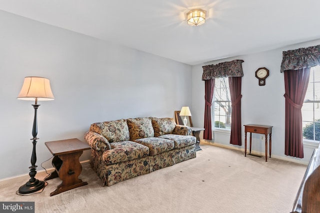 5512 Aspen Dale Ct, Ellicott City, MD 21043 - carpeted living area featuring baseboards