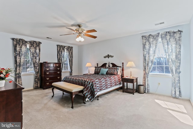5512 Aspen Dale Ct, Ellicott City, MD 21043 - carpeted bedroom featuring a ceiling fan