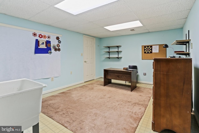 5512 Aspen Dale Ct, Ellicott City, MD 21043 - bedroom featuring a paneled ceiling and baseboards
