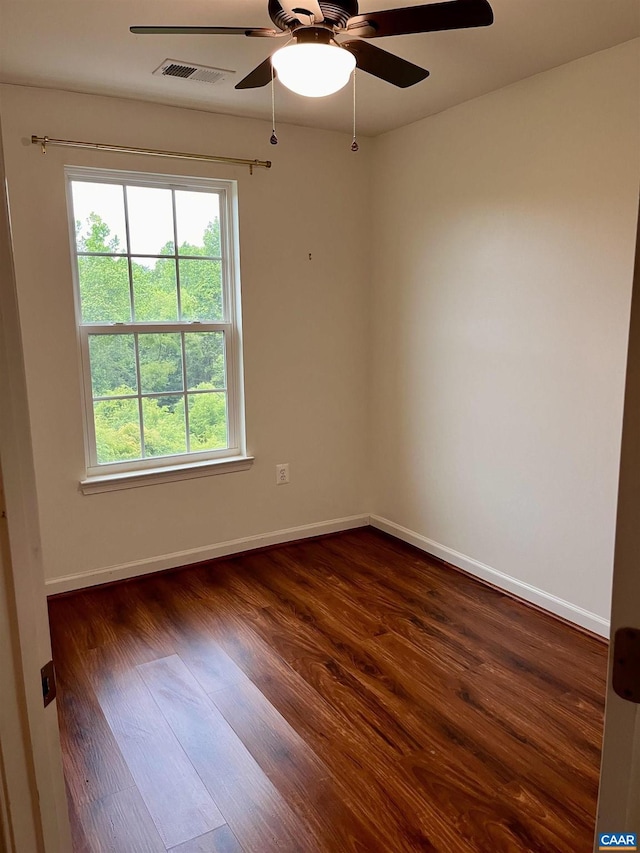 2733 Aldersgate Way, Charlottesville, VA 22911 - spare room featuring dark wood-type flooring, baseboards, and ceiling fan