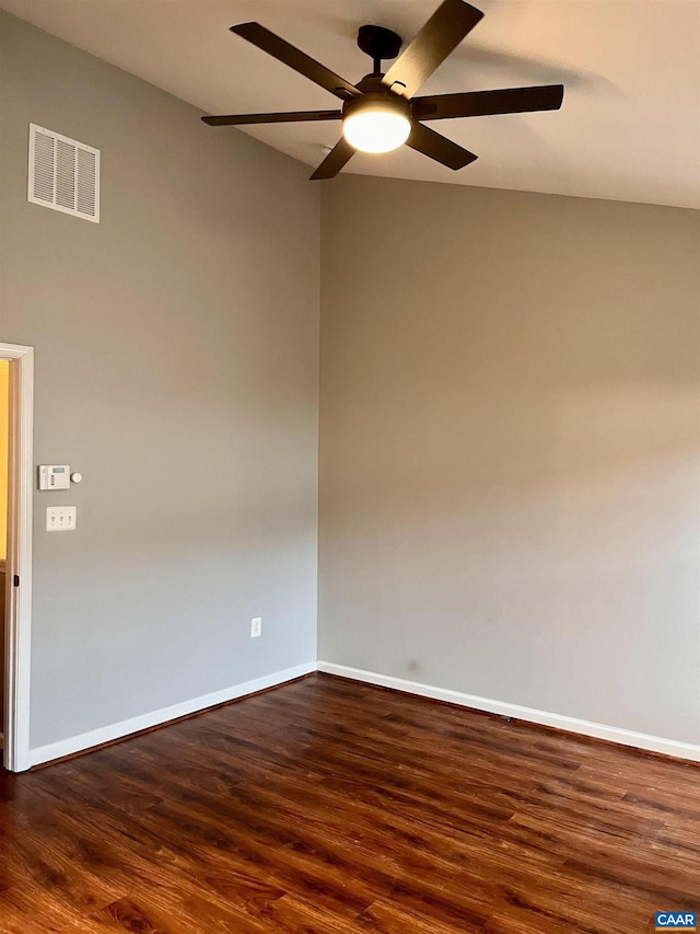 2733 Aldersgate Way, Charlottesville, VA 22911 - spare room featuring a ceiling fan, dark wood finished floors, and baseboards
