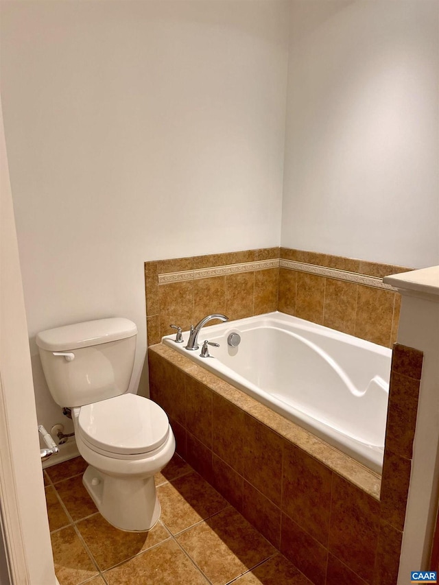 2733 Aldersgate Way, Charlottesville, VA 22911 - full bath featuring toilet, a bath, and tile patterned floors