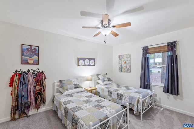 6 Axle Tree Rd, Palmyra, VA 22963 - carpeted bedroom with a ceiling fan and baseboards