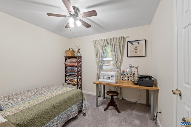 6 Axle Tree Rd, Palmyra, VA 22963 - carpeted bedroom featuring baseboards and a ceiling fan