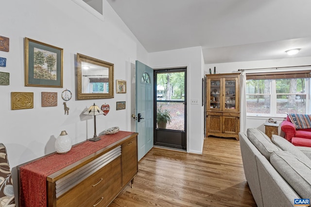 6 Axle Tree Rd, Palmyra, VA 22963 - entryway with light wood-style floors and lofted ceiling