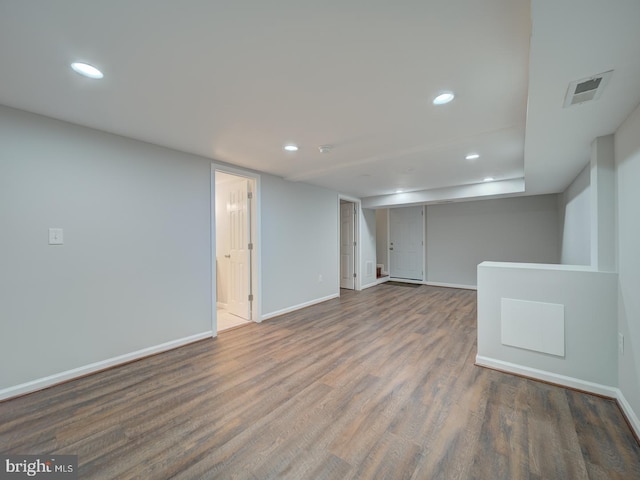 625 Butler Ave, Winchester, VA 22601 - finished below grade area with wood finished floors, baseboards, and recessed lighting