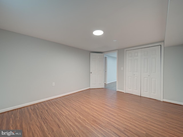 625 Butler Ave, Winchester, VA 22601 - unfurnished bedroom with wood finished floors, baseboards, and a closet