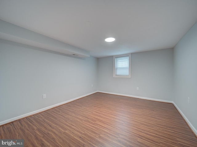 625 Butler Ave, Winchester, VA 22601 - basement with dark wood-style floors and baseboards